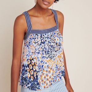 NWT Anthropologie Maeve Caryn Square Neck Tank S